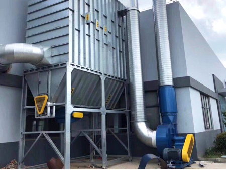 Pulse-Jet Bag Filter Dust Collector, Inertial Separator