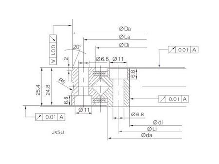 JXSU Series Crossed Roller Bearing