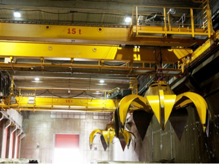 Bridge Crane with Grab Bucket