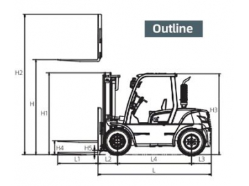 Internal Combustion Forklift, FK11-5T