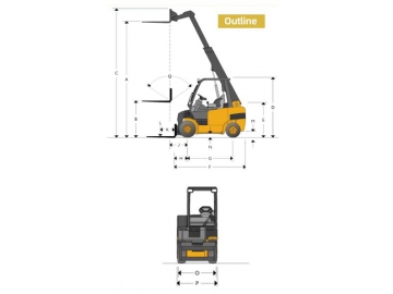 Telescopic Forklift / Telehandler, FK-F3T