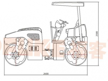 Double Drum Vibratory Roller, FK-203T