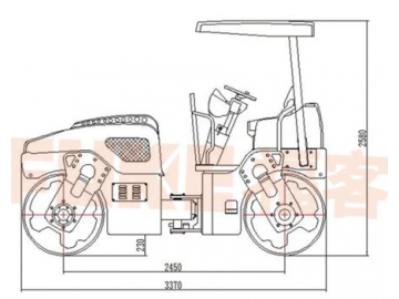 Double Drum Vibratory Roller, FK-206T