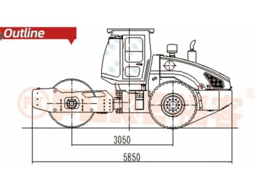 Single Drum Vibratory Roller, FK-210D