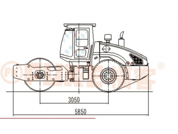 Single Drum Vibratory Roller, FK-212D