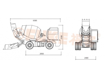 Self Loading Concrete Mixer, FK33-25