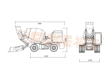 Self Loading Concrete Mixer, FK33-55