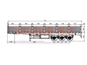 Drop Side Semi-Trailer, FK35-1309G