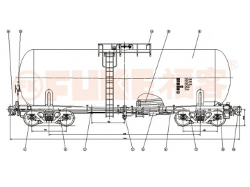 Rail Car (Tank Car), FK7-70HT