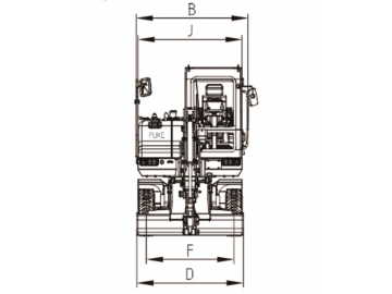 Wheeled Excavator, FK35-9L