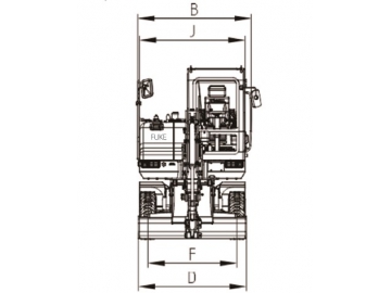 Wheeled Excavator, FK70-9L