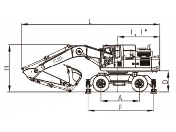 Wheeled Excavator, FK320-9L