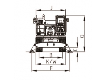 Wheeled Excavator, FK320-9L