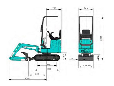 Mini Excavator, SWE08B