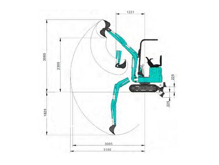 Mini Excavator, SWE08B