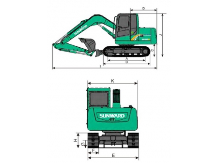 Compact Excavator, SWE80E9