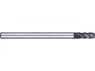 G-R4  Solid Carbide End Mill for Graphite Machining - Corner Radius - 4 Flutes