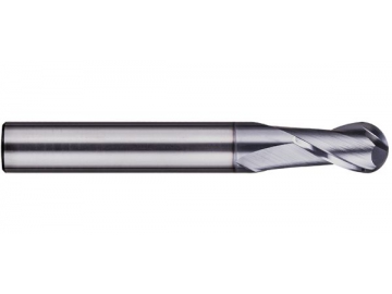 ES-B2  General Purpose End Mill for Stainless Steel Machining - Ball Nose - 2 Flutes
