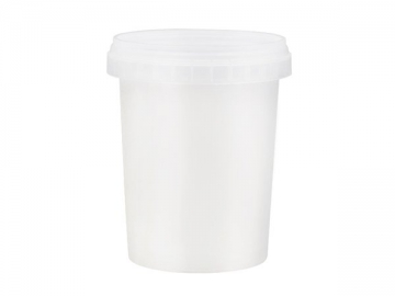 600ml Plastic IML Bucket with Lid, CX039D