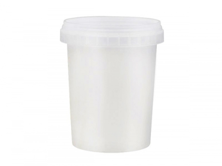 600ml Plastic IML Bucket with Lid, CX039D