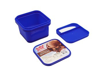 1200ml IML Container with Lid and Plastic Spoon, Ice Cream Container, CX026