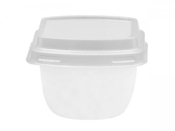 80ml IML Container with Lid, Square Two-color Cup, CX104