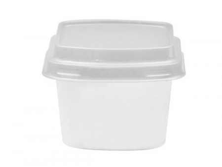 80ml IML Container with lid, Square Cup, CX106