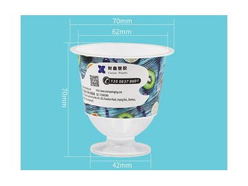 120ml IML Drink Cup, Plastic Goblet, CX041B