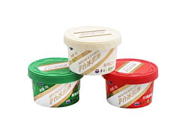100ml IML Ice Cream Cup with Spoon and Lid, CX132