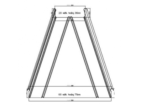 YX65-300-400 Standing Seam Roofing Machine for One Time Tapered Forming