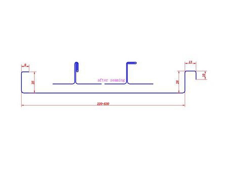 KLS25-220-530 Standing Seam Roofing Machine