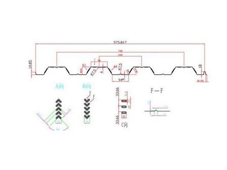 YX45-975.8 Floor Decking Roll Forming Machine