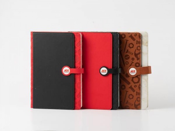 PU Leather Notebooks with Magnetic Buckle