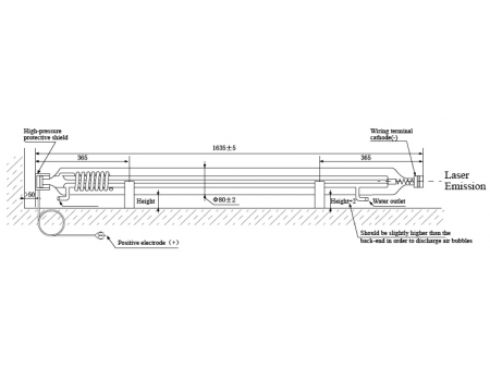 CO2 Laser Tube, M Series