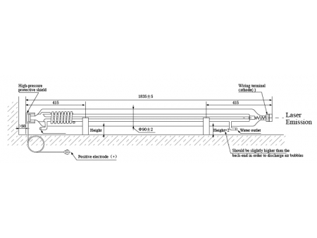 CO2 Laser Tube, M Series