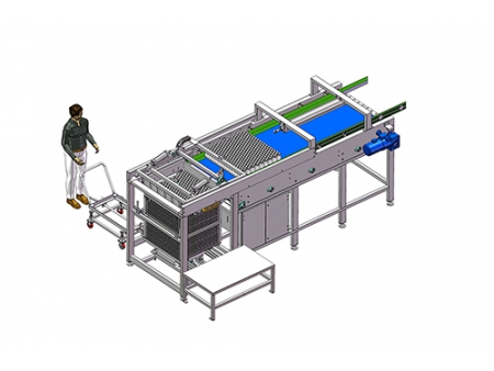 Semi-Automatic Pouch Unloader