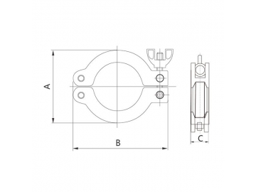 Vacuum Clamp 13KF-MK