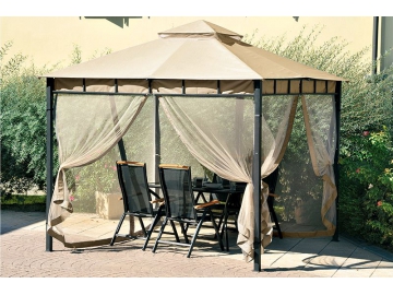 10' x 10' Soft Top Gazebo with Double Rooftop