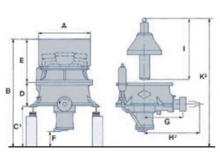 Single Cylinder Hydraulic Cone Crusher, YCH/S Series