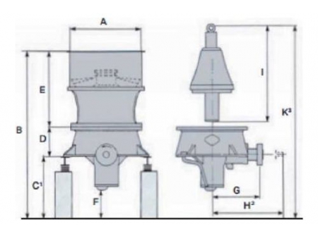 Single Cylinder Hydraulic Cone Crusher, YCH/S Series