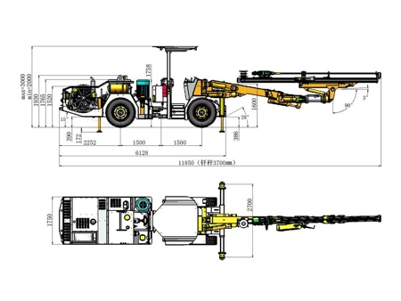 Hydraulic Tunneling Drilling Rig, KJ311