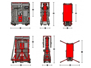 Double Mast Aerial Work Platform, CMP Series