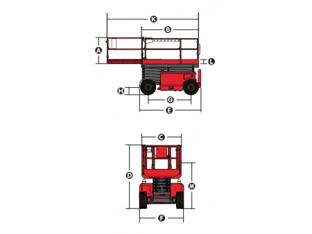 Self-Propelled Rough Terrain Scissor Lift, XE-RT Series