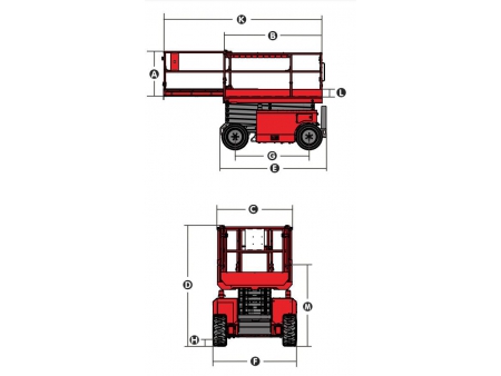 Self-Propelled Rough Terrain Scissor Lift, XD Series