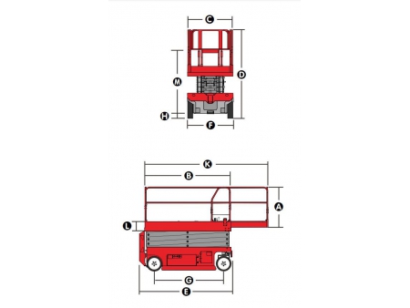 Electric Self-Propelled Scissor Lift, XE-C Series