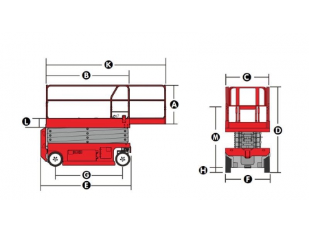 Electric Self-Propelled Scissor Lift, XE-W Series