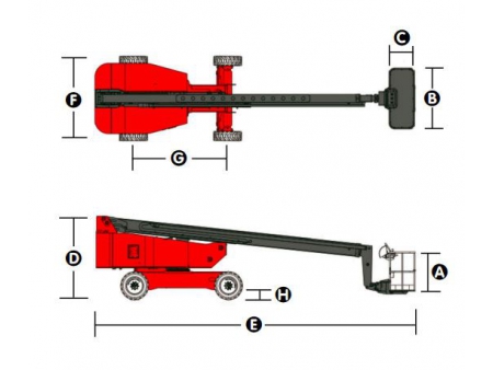 Self-Propelled Telescopic Boom Lift, HT390/HT410J