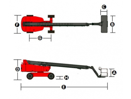 Self-Propelled Telescopic Boom Lift, HT390/HT410J