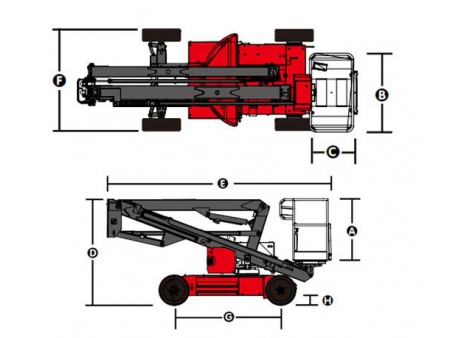 Self-Propelled Articulated Boom Lift, HZ120/HZ140/HZ140J