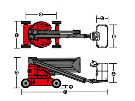 Self-Propelled Articulated Boom Lift, HZ120/HZ140/HZ140J